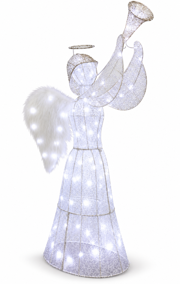 Twinkling LED Glitter Angel 160 cm