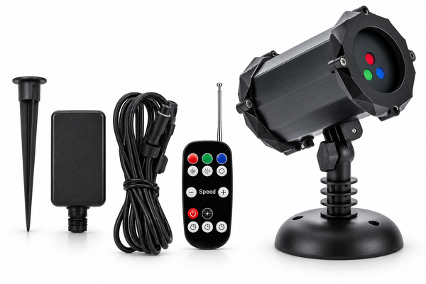 Deluxe Red, Green and Blue Laser Projector with Remote