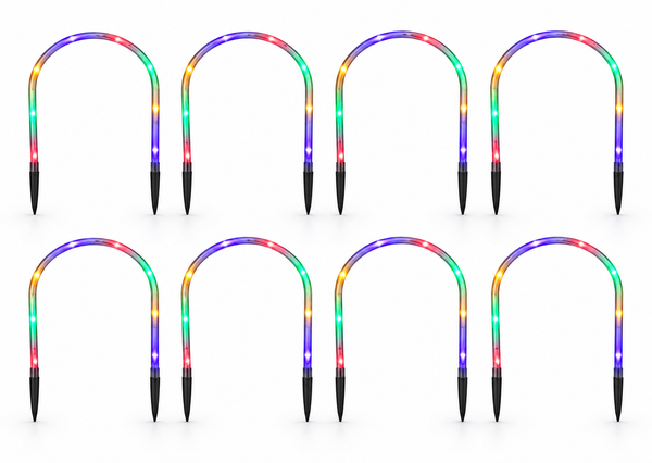 Solar LED Arch Path Lights – 8 Piece Set
