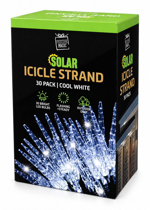 Solar Icicle Strand – 30 Lights