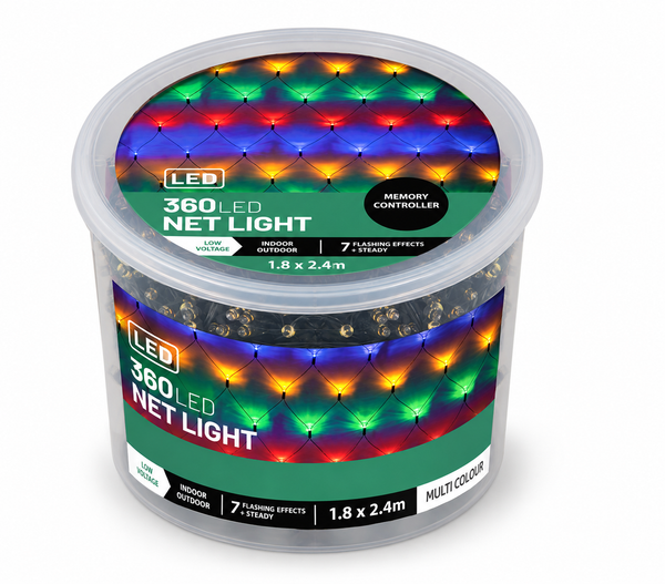 Connectable LED Net Lights 360 – Multicolour