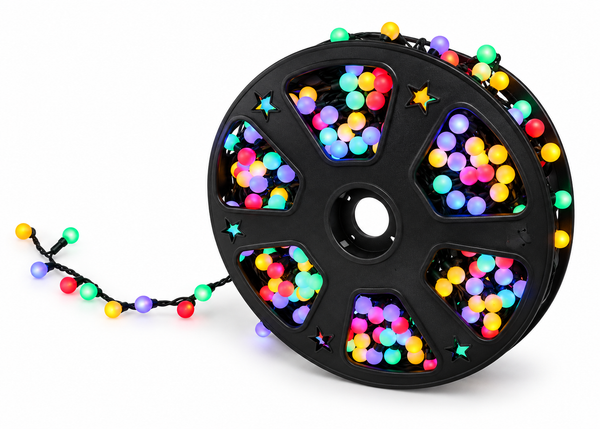 Multicolour LED Berry Lights on Reel – 300 Lights