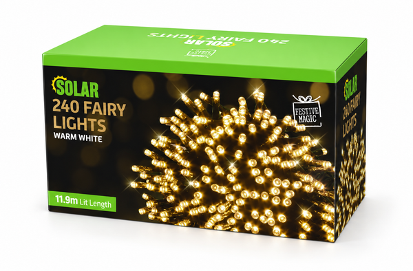 Solar LED Fairy Lights 240 – Warm White
