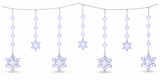 LED Snowflake Curtain Lights