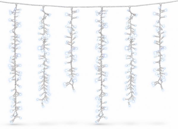 Solar LED Tree Cluster Lights – Cool White, 6 Pack