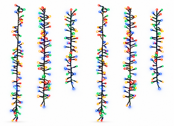 Solar LED Tree Cluster Lights – Multicolour, 6 Pack