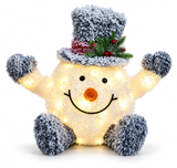LED Frosty Sitting Snowman