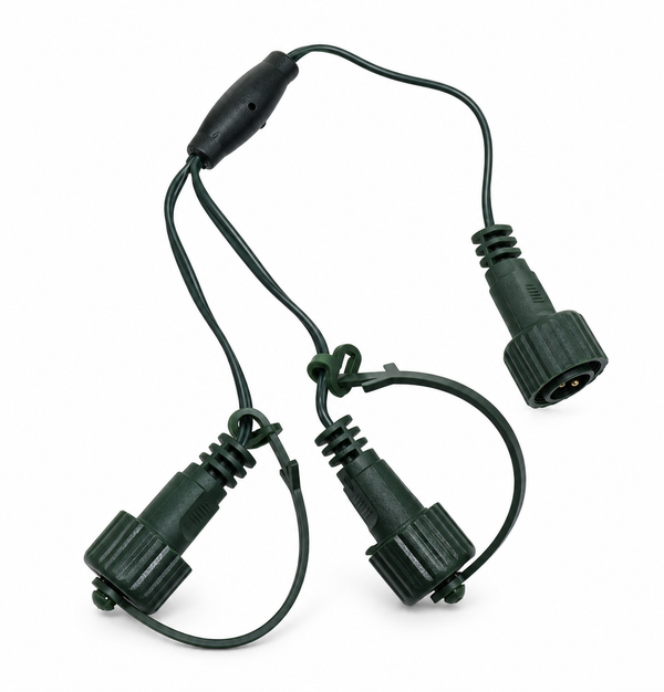 Connectable LED Light Two-Port Y Connector