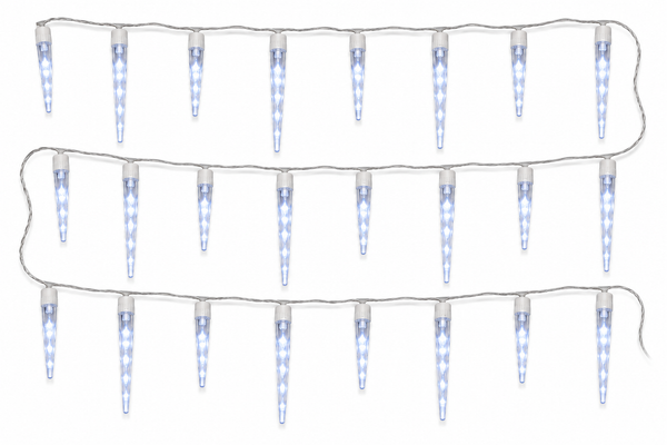 LED Icicle Tube Lights – 24 Pack, 120 LEDs