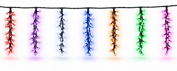 Digital Rainbow LED Cluster Lights – 7 Pack