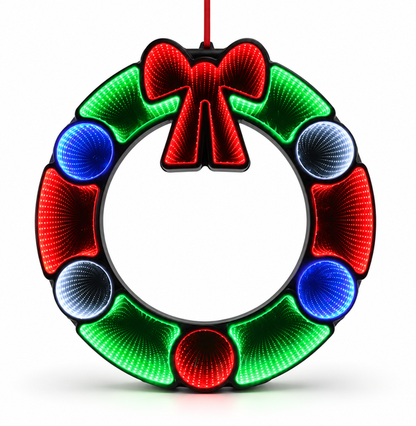 LED Infinity Christmas Wreath 60 cm