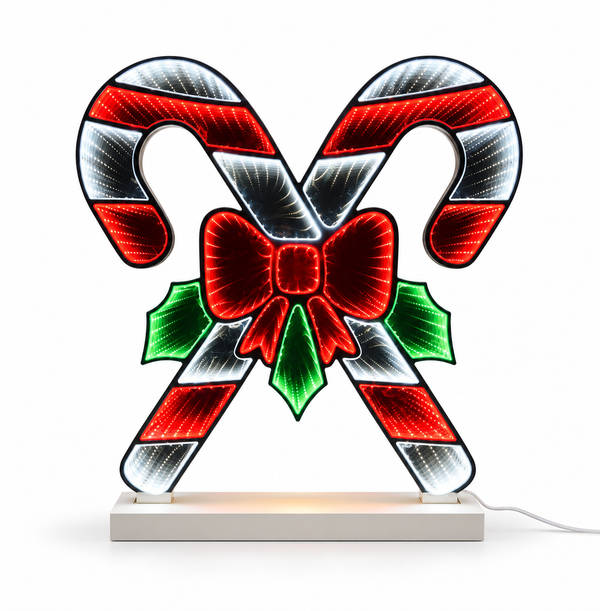 LED Infinity Candy Cane Light 60 cm