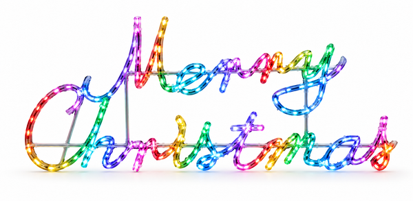 LED Merry Christmas Lightshow Sign – 80cm