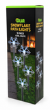 Solar LED Snowflake Path Lights – 5 Pack