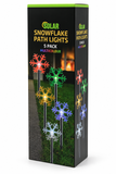 Solar LED Snowflake Path Lights – 5 Pack