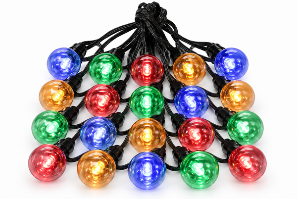 Flashing Multicolour LED Festoon Lights – 20 Pack