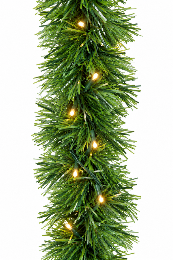 Pre-Lit Christmas Garland – 10m