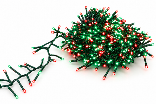 Red and Green LED Cluster Lights – 720 Lights