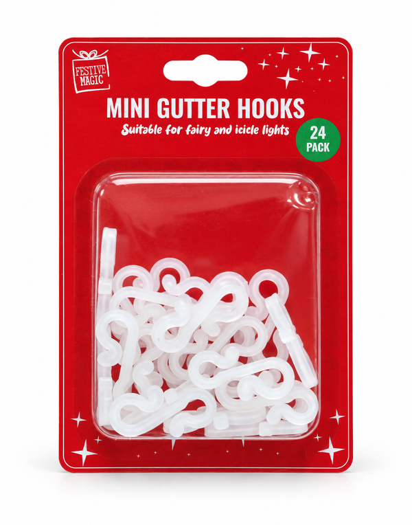 Mini Gutter Hooks – 24 Pack