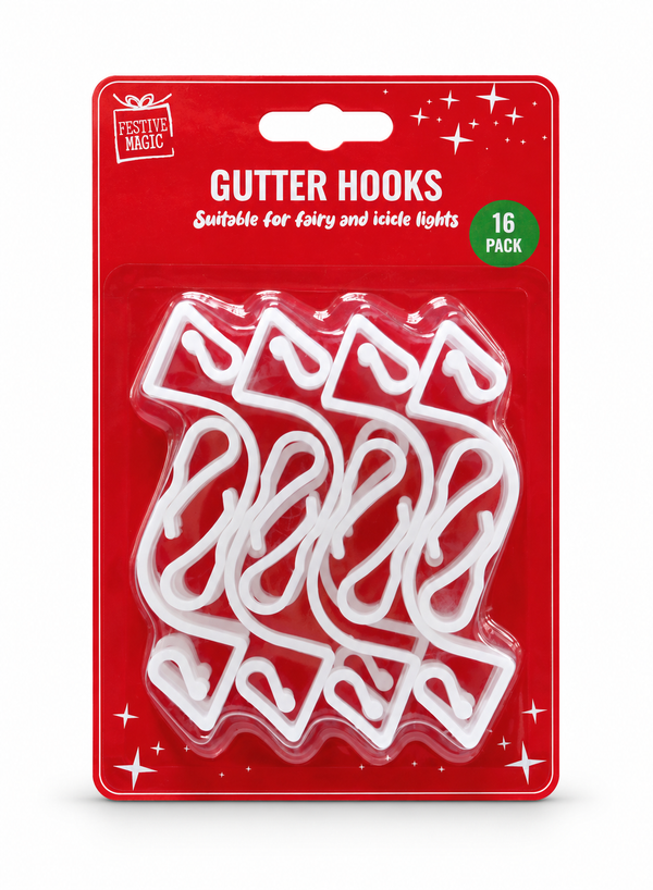 Extra Large Gutter Hooks – 16 Pack