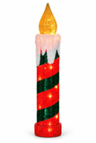 Twinkling LED Tinsel Candle 77 cm