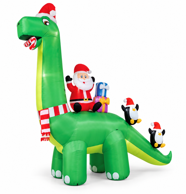 Airpowered Humungous Christmas Dinosaur – 390 cm