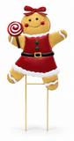 Metal Gingerbread Yard Decoration