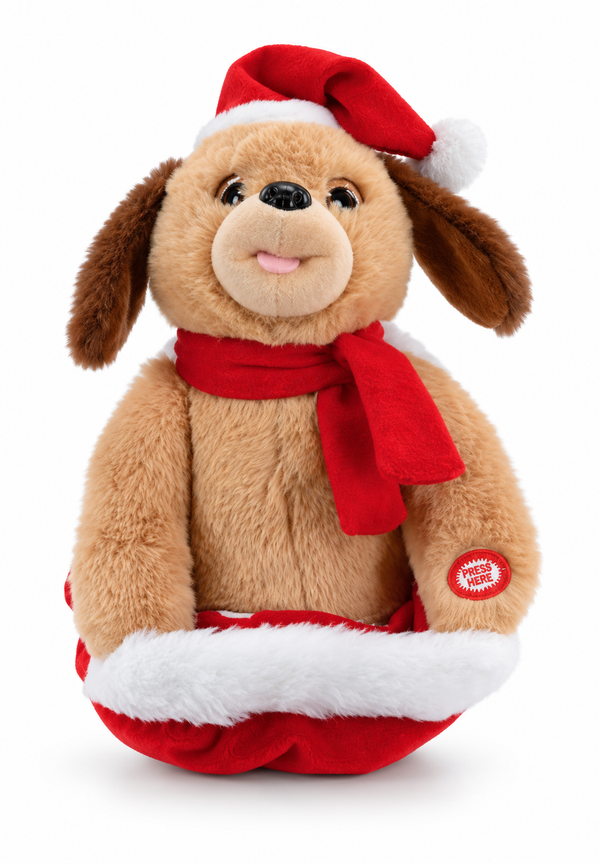 Hide and Seek Christmas Character in Santa Sack