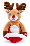Hide and Seek Christmas Character in Santa Sack
