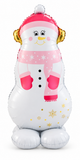 Standing Santa & Snowman Foil Balloon
