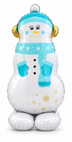 Standing Santa & Snowman Foil Balloon