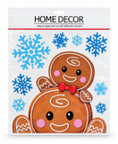 Christmas Window Peeper Clings with Snowflakes