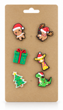 Christmas PVC Shoe Charms – 6 Pack