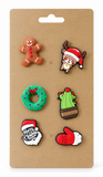 Christmas PVC Shoe Charms – 6 Pack
