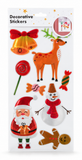 Shiny Metallic Christmas Window Stickers
