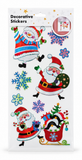 Shiny Metallic Christmas Window Stickers