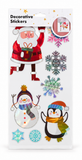 Shiny Metallic Christmas Window Stickers
