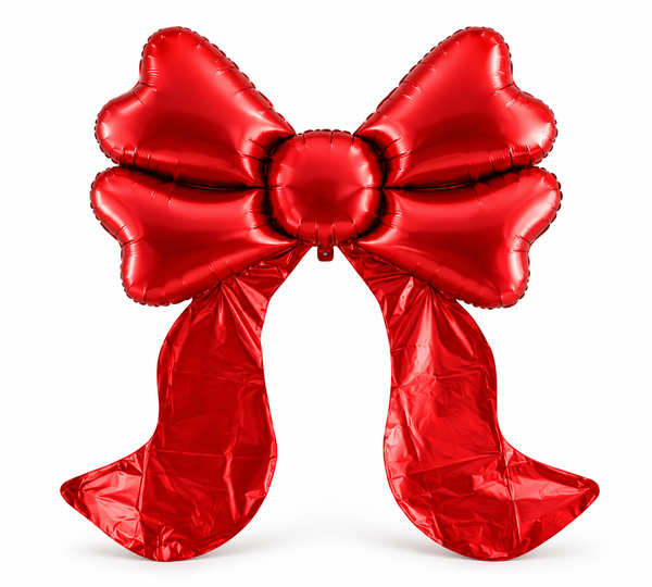 Christmas Bow Foil Balloon – 84 × 66 cm
