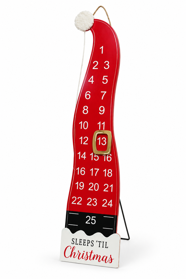 Jumbo Santa Hat Christmas Countdown Sign – 120cm