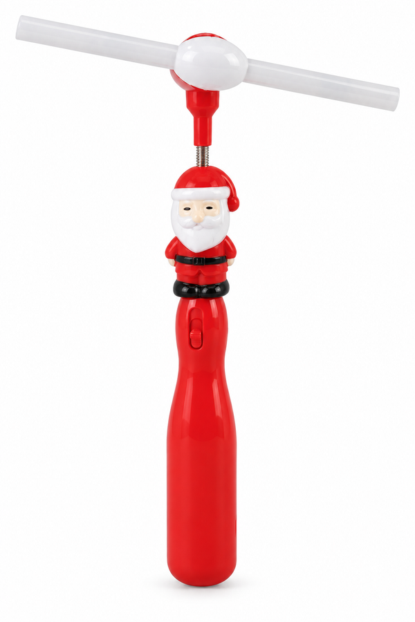 Light Up Santa Windmill Wand
