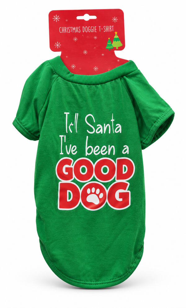 Pet Christmas T-Shirt - Good Dog