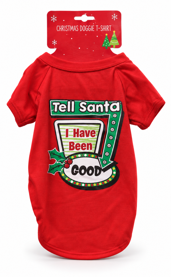 Pet Christmas T-Shirt - Tell Santa