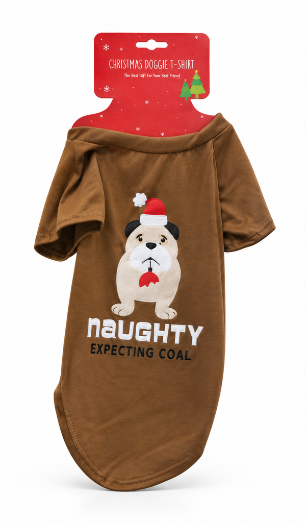 Pet Christmas T-Shirt - Naughty