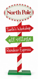 Patio Christmas Signpost – 60 cm
