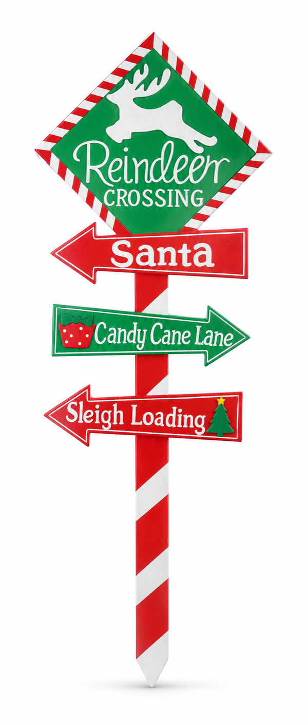 Chunky 3D Christmas Stop Stake – 70 cm