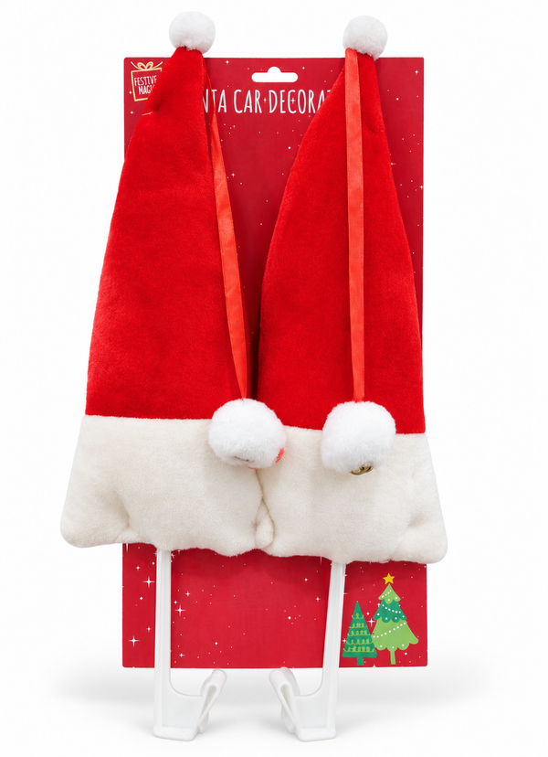 Santa Hat Car Decoration Set