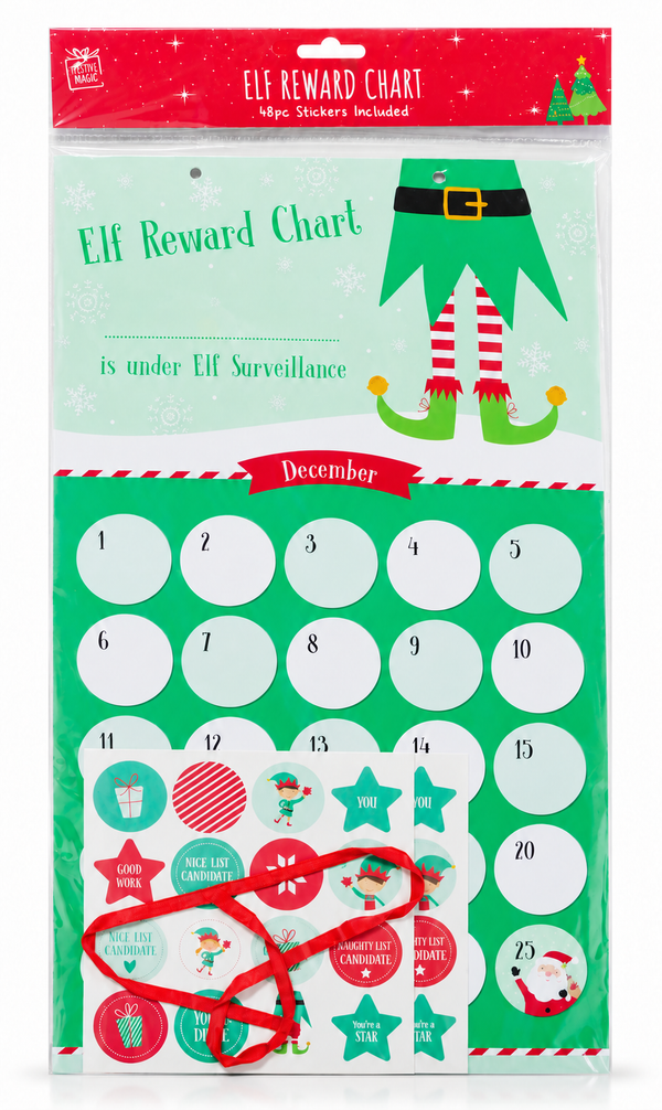 Elf Reward Chart – 50 Piece Set