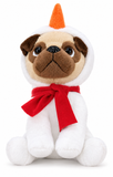 Christmas Dressed Plush Pug – 20cm