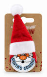 Santa Hat Christmas Slogan Badge