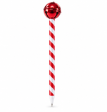 Candy-Striped Jingle Bell Pen